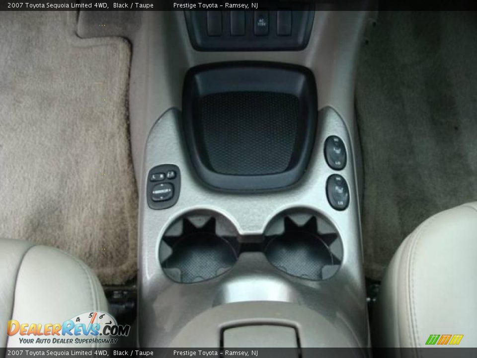 2007 Toyota Sequoia Limited 4WD Black / Taupe Photo #12