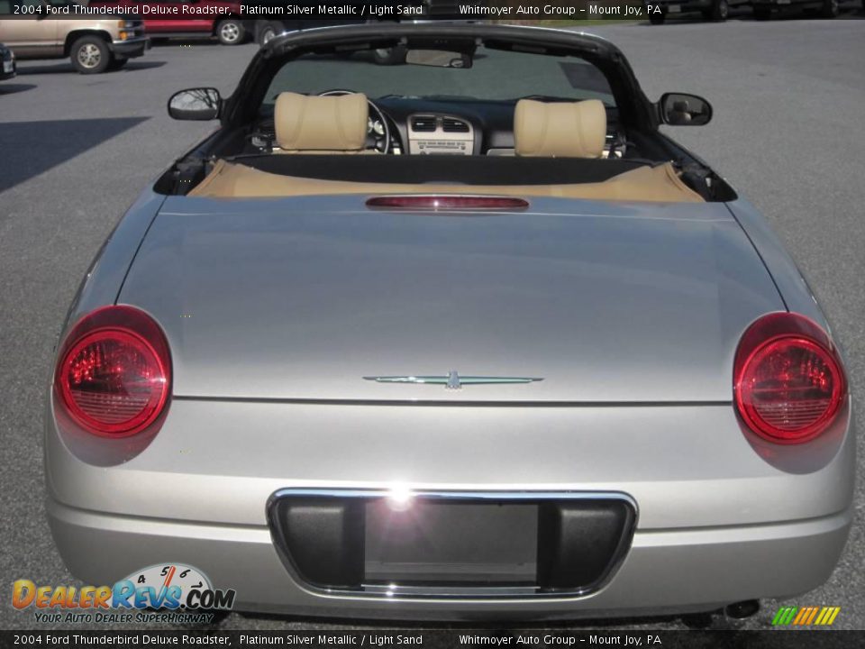 2004 Ford Thunderbird Deluxe Roadster Platinum Silver Metallic / Light Sand Photo #5