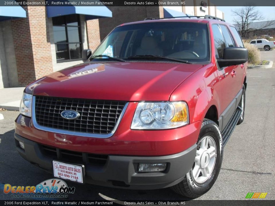 2006 Ford Expedition XLT Redfire Metallic / Medium Parchment Photo #2