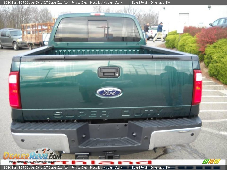 2010 Ford F250 Super Duty XLT SuperCab 4x4 Forest Green Metallic / Medium Stone Photo #6