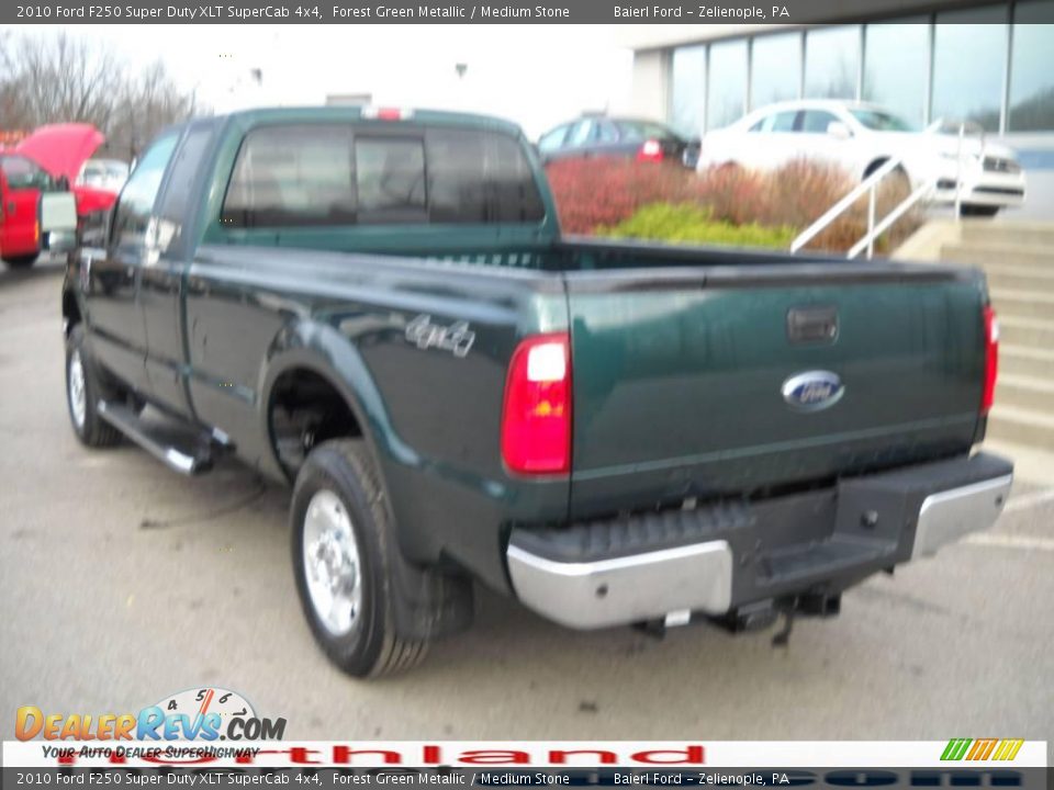 2010 Ford F250 Super Duty XLT SuperCab 4x4 Forest Green Metallic / Medium Stone Photo #7