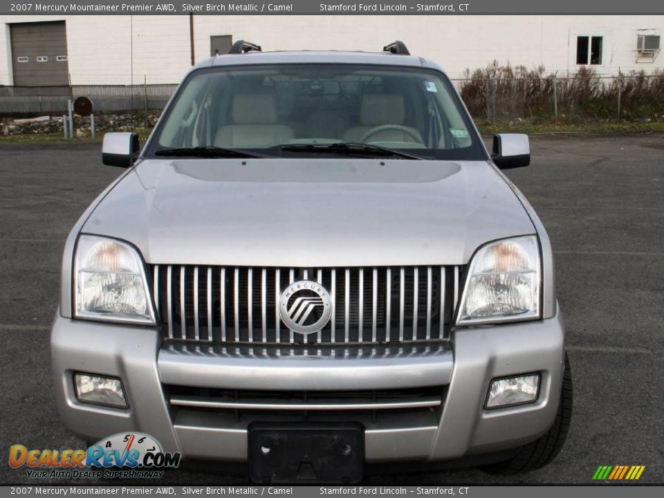 2007 Mercury Mountaineer Premier AWD Silver Birch Metallic / Camel Photo #2