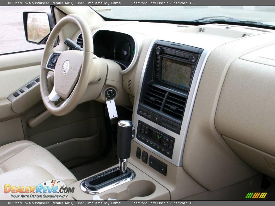 2007 Mercury Mountaineer Premier AWD Silver Birch Metallic / Camel Photo #3