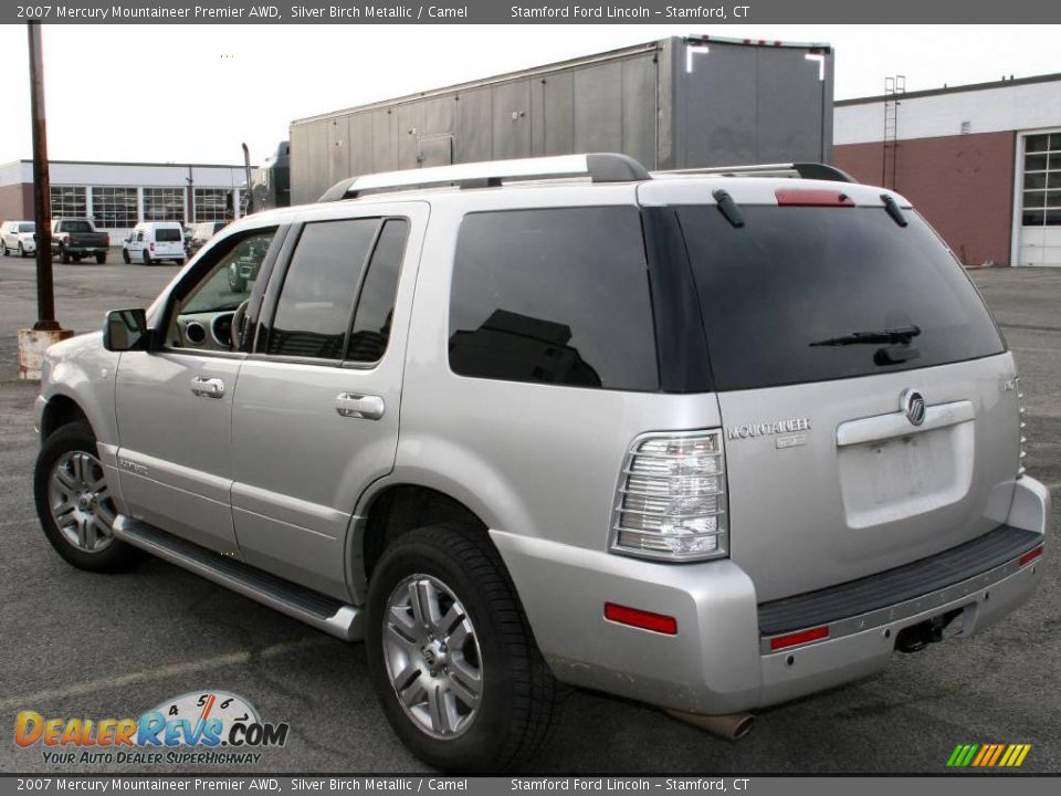 2007 Mercury Mountaineer Premier AWD Silver Birch Metallic / Camel Photo #8