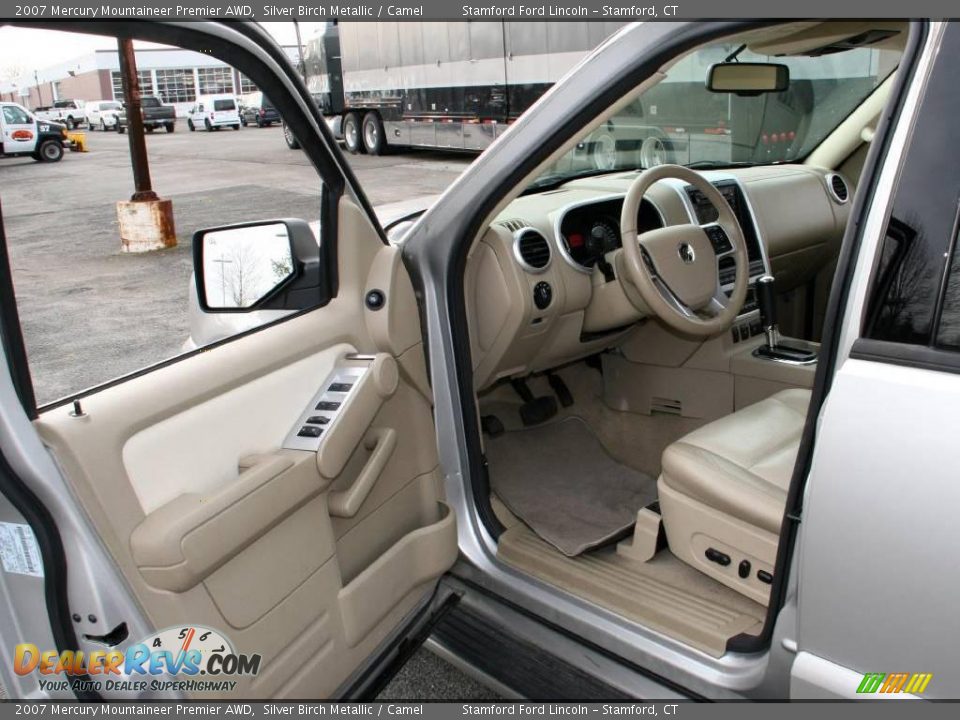 2007 Mercury Mountaineer Premier AWD Silver Birch Metallic / Camel Photo #9