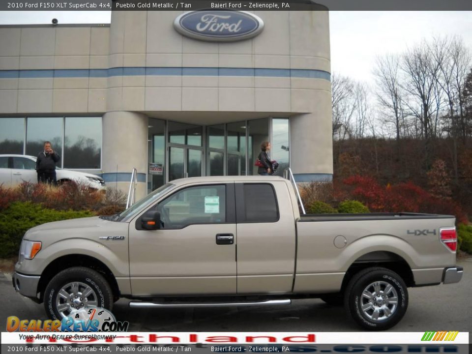 2010 Ford F150 XLT SuperCab 4x4 Pueblo Gold Metallic / Tan Photo #1