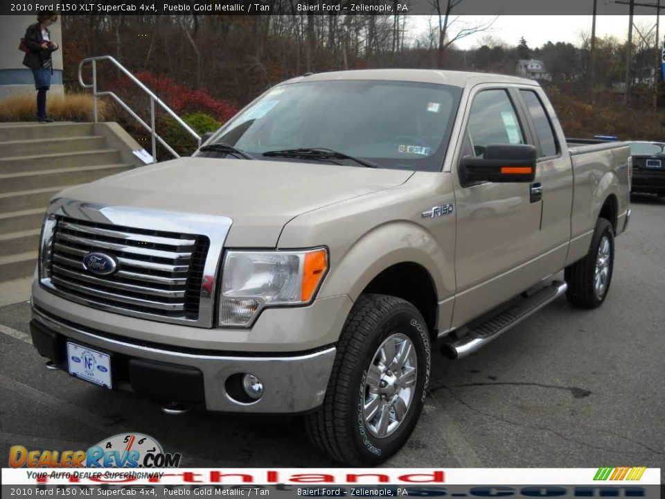 2010 Ford F150 XLT SuperCab 4x4 Pueblo Gold Metallic / Tan Photo #2