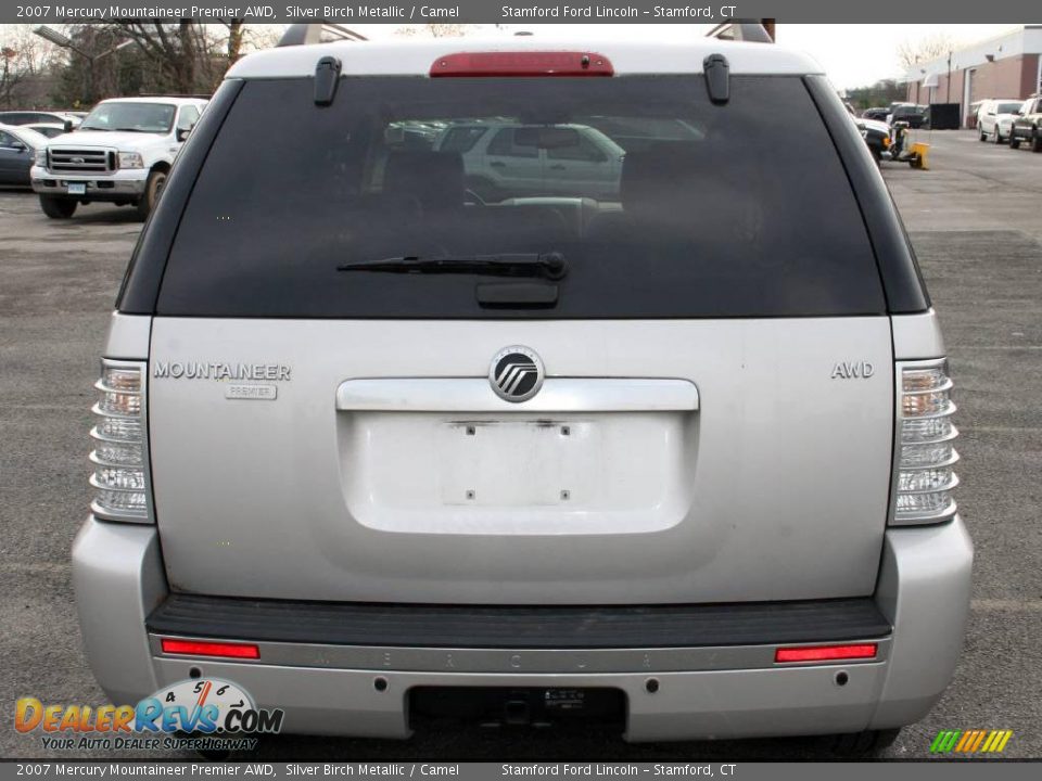 2007 Mercury Mountaineer Premier AWD Silver Birch Metallic / Camel Photo #13