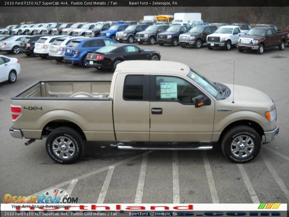 2010 Ford F150 XLT SuperCab 4x4 Pueblo Gold Metallic / Tan Photo #5