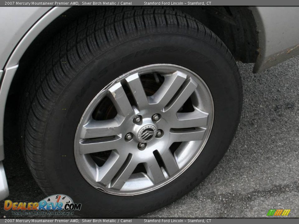 2007 Mercury Mountaineer Premier AWD Silver Birch Metallic / Camel Photo #16