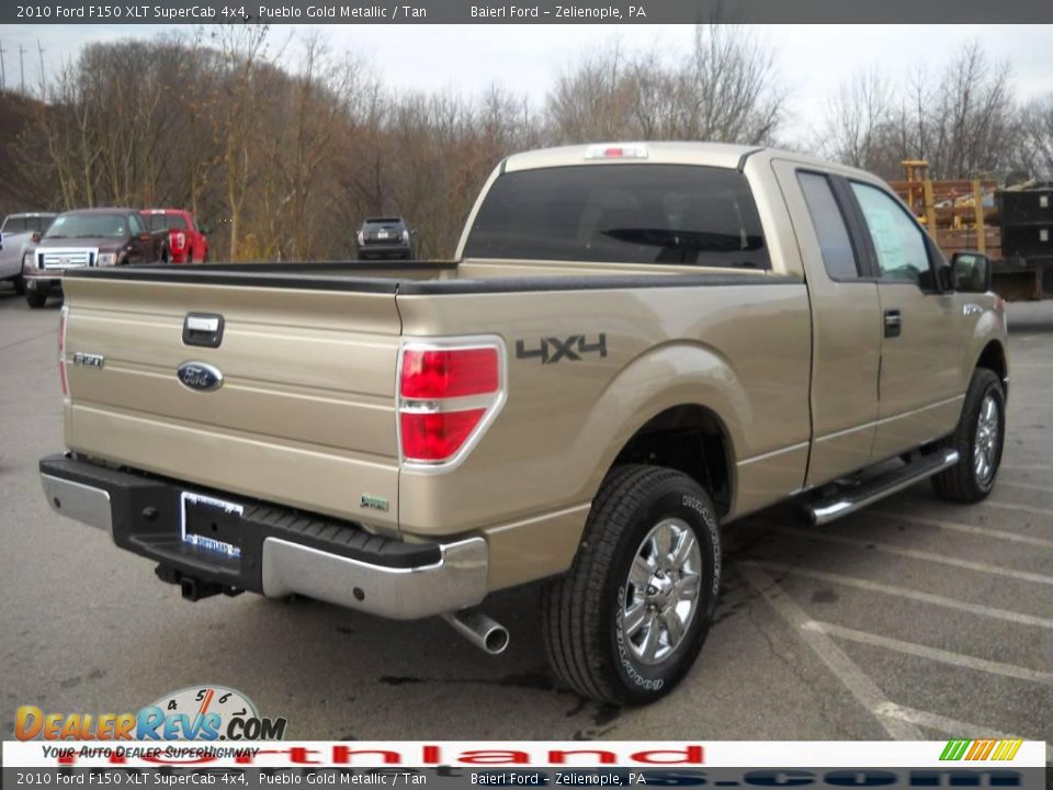 2010 Ford F150 XLT SuperCab 4x4 Pueblo Gold Metallic / Tan Photo #6