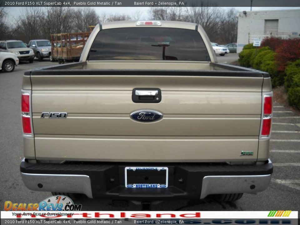 2010 Ford F150 XLT SuperCab 4x4 Pueblo Gold Metallic / Tan Photo #7