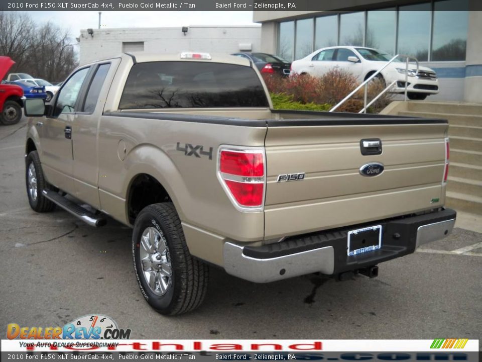 2010 Ford F150 XLT SuperCab 4x4 Pueblo Gold Metallic / Tan Photo #8