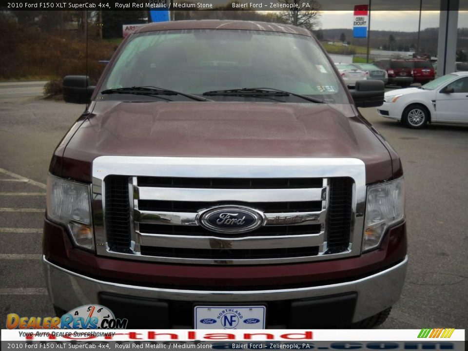2010 Ford F150 XLT SuperCab 4x4 Royal Red Metallic / Medium Stone Photo #3