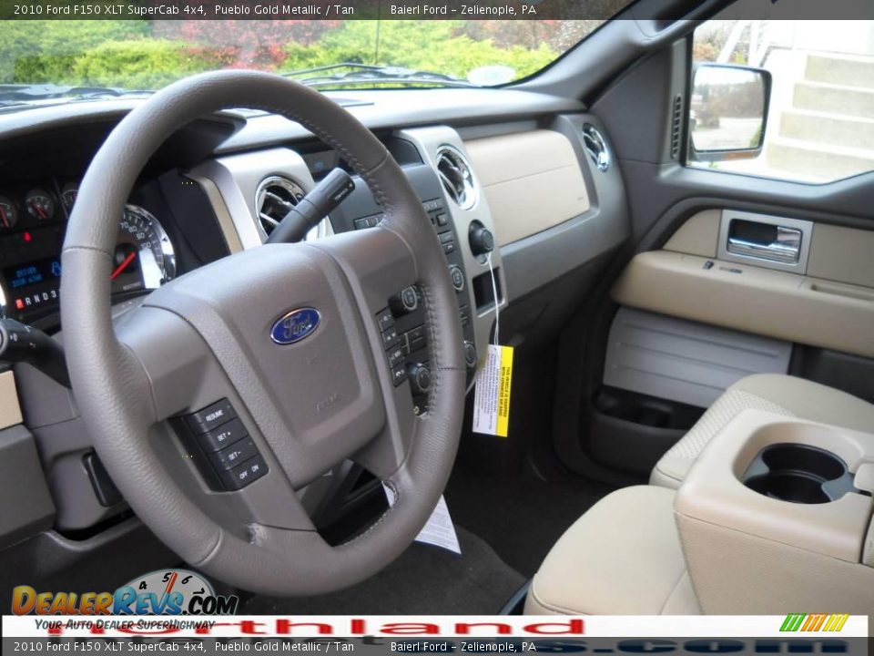 2010 Ford F150 XLT SuperCab 4x4 Pueblo Gold Metallic / Tan Photo #10