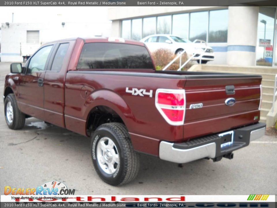 2010 Ford F150 XLT SuperCab 4x4 Royal Red Metallic / Medium Stone Photo #8