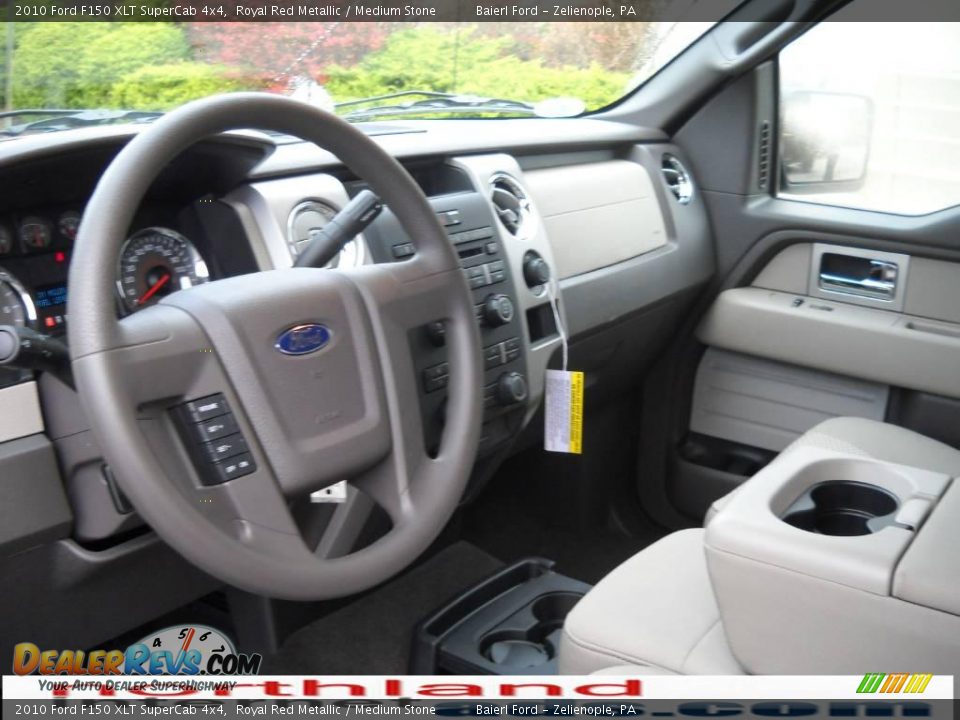 2010 Ford F150 XLT SuperCab 4x4 Royal Red Metallic / Medium Stone Photo #10