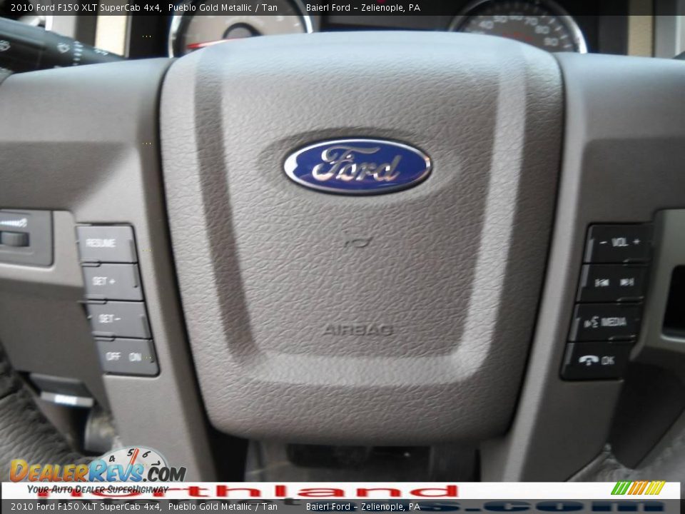 2010 Ford F150 XLT SuperCab 4x4 Pueblo Gold Metallic / Tan Photo #19