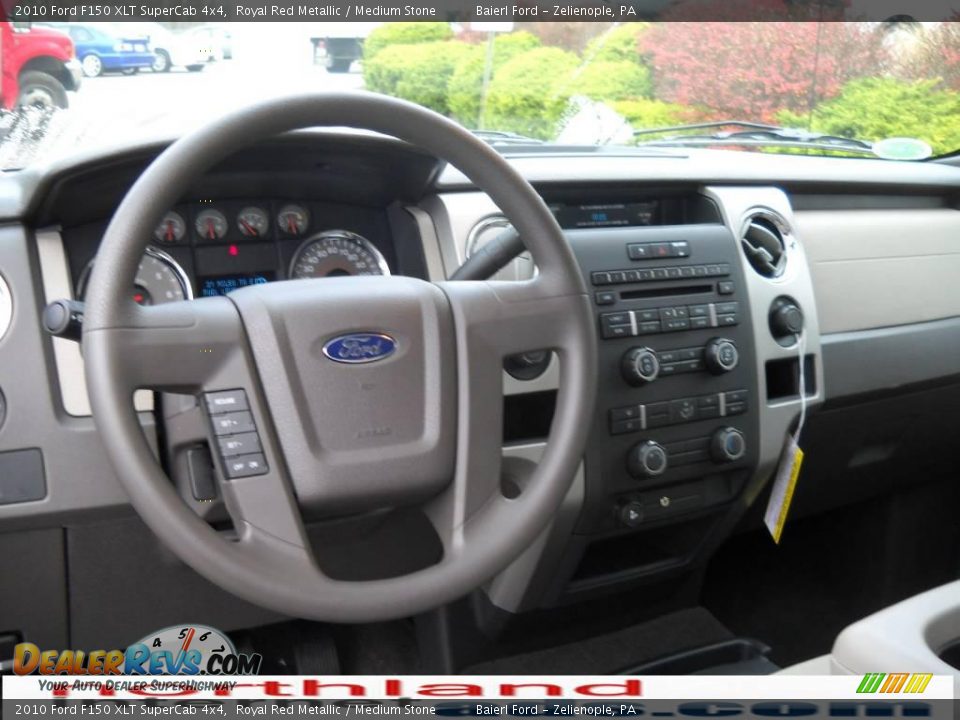 2010 Ford F150 XLT SuperCab 4x4 Royal Red Metallic / Medium Stone Photo #14