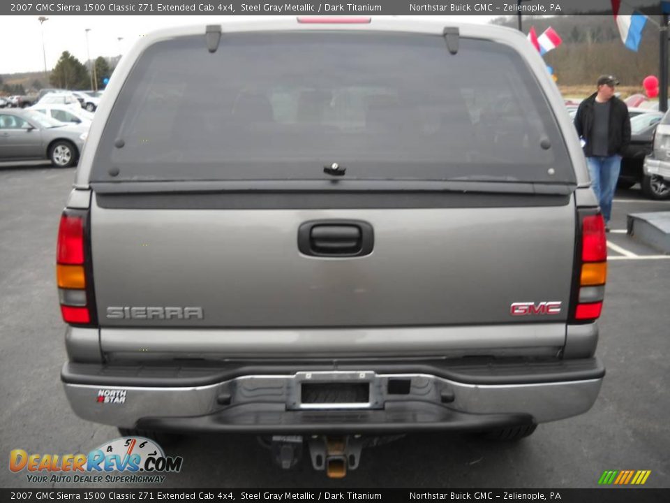 2007 GMC Sierra 1500 Classic Z71 Extended Cab 4x4 Steel Gray Metallic / Dark Titanium Photo #3