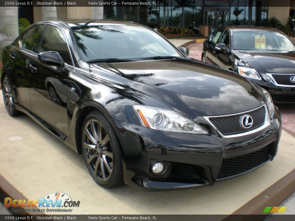 2009 Lexus IS F Obsidian Black / Black Photo #1