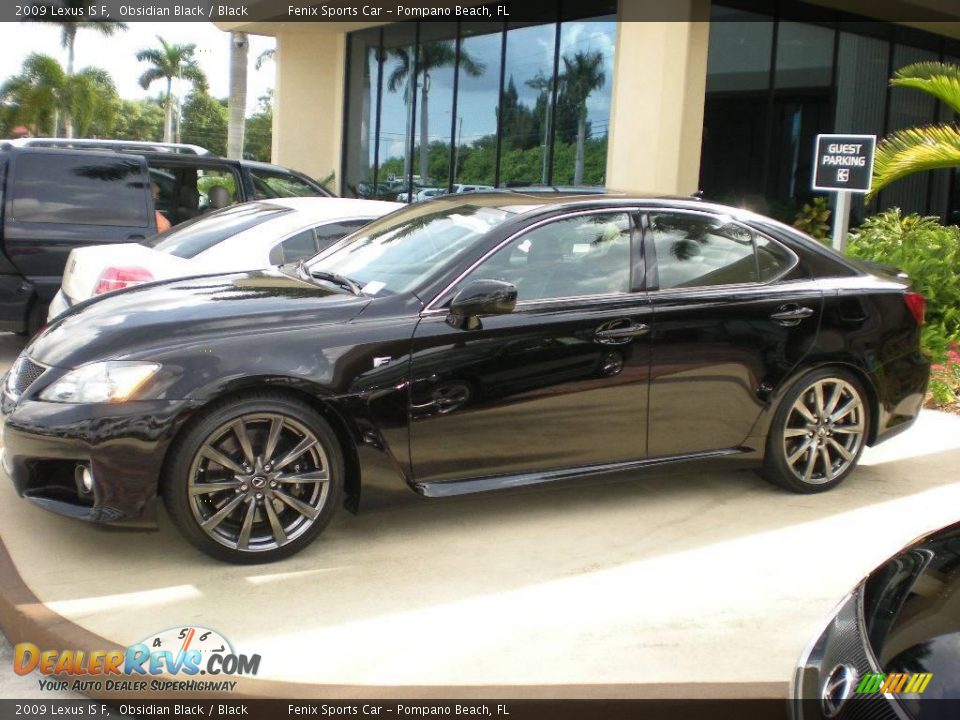 2009 Lexus IS F Obsidian Black / Black Photo #3