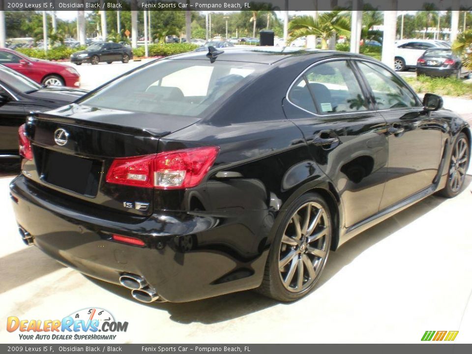 2009 Lexus IS F Obsidian Black / Black Photo #4