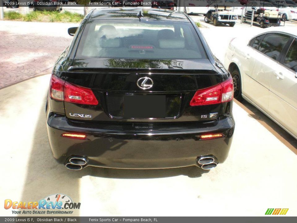 2009 Lexus IS F Obsidian Black / Black Photo #5