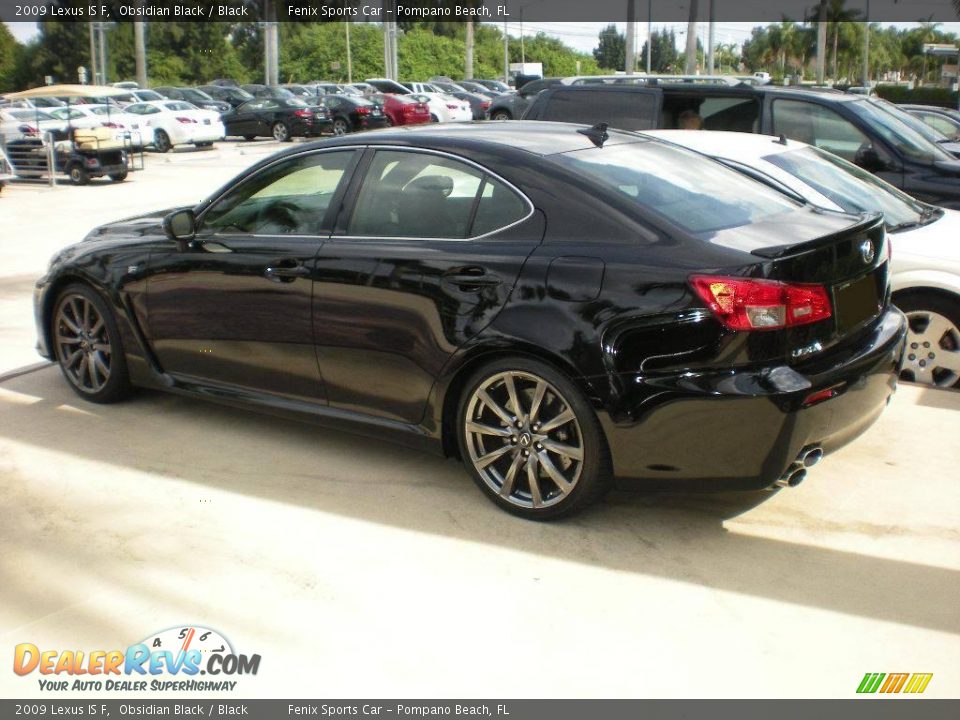 2009 Lexus IS F Obsidian Black / Black Photo #6
