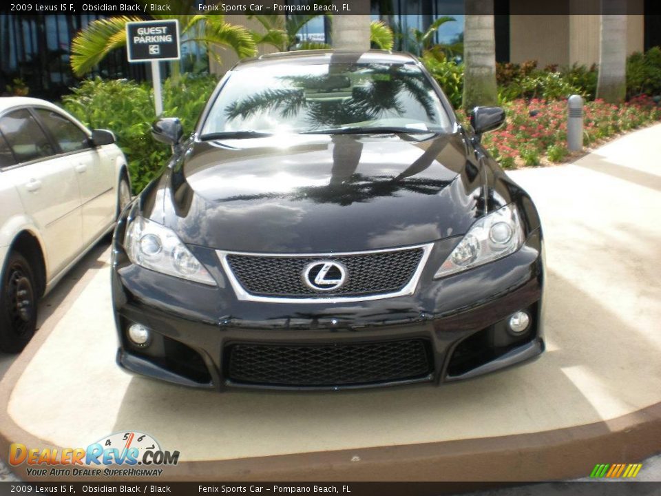 2009 Lexus IS F Obsidian Black / Black Photo #7