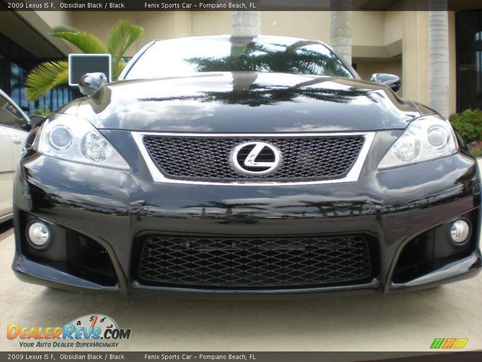 2009 Lexus IS F Obsidian Black / Black Photo #8