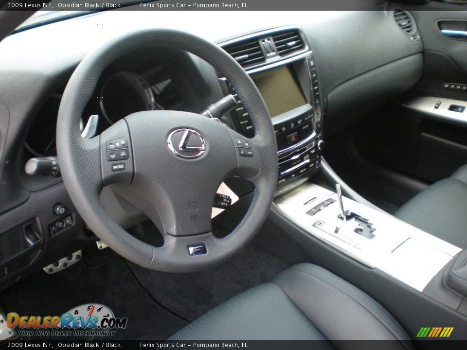 2009 Lexus IS F Obsidian Black / Black Photo #10