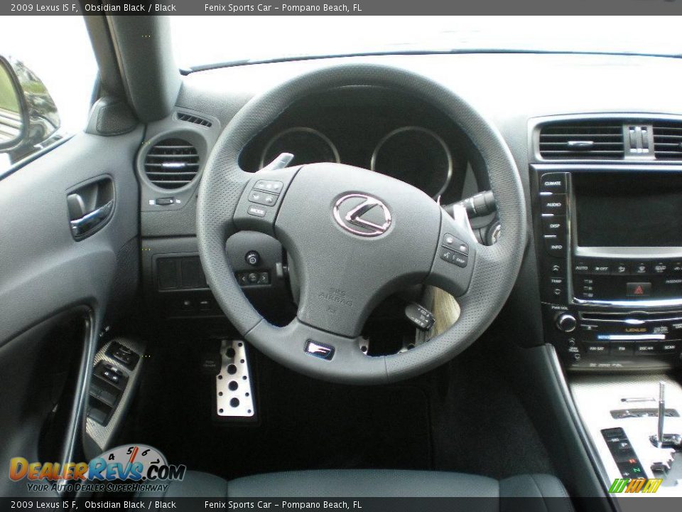 2009 Lexus IS F Obsidian Black / Black Photo #11