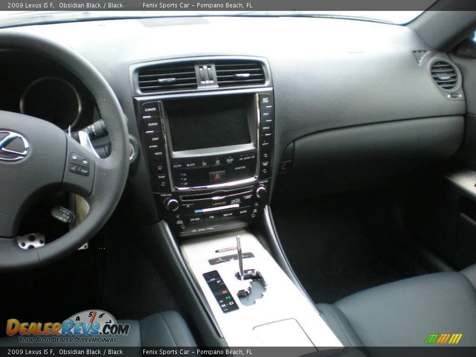 2009 Lexus IS F Obsidian Black / Black Photo #12