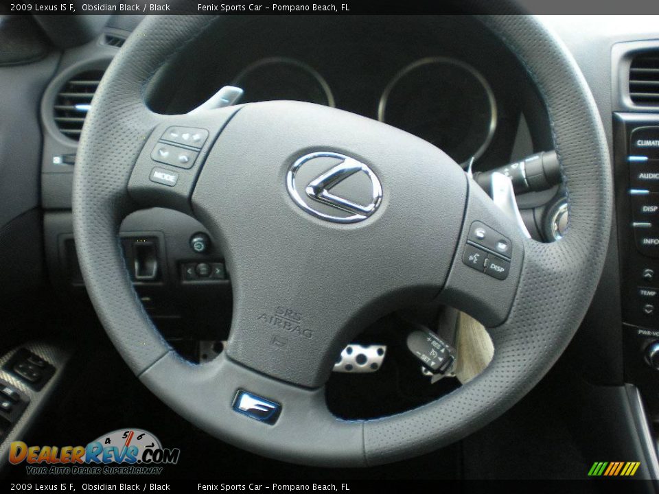 2009 Lexus IS F Obsidian Black / Black Photo #13