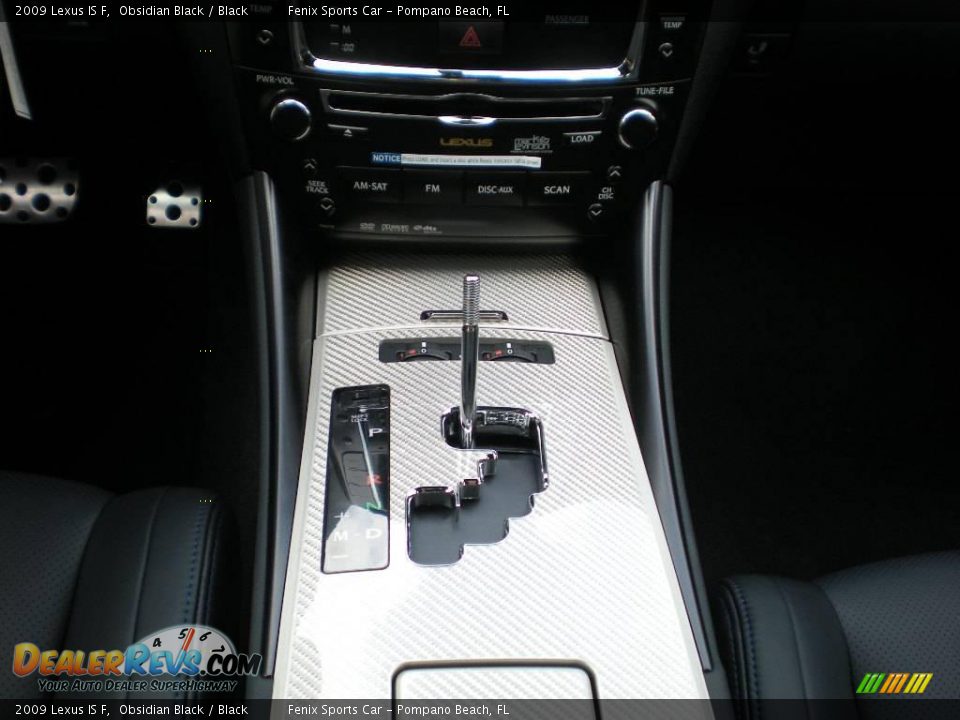 2009 Lexus IS F Obsidian Black / Black Photo #14