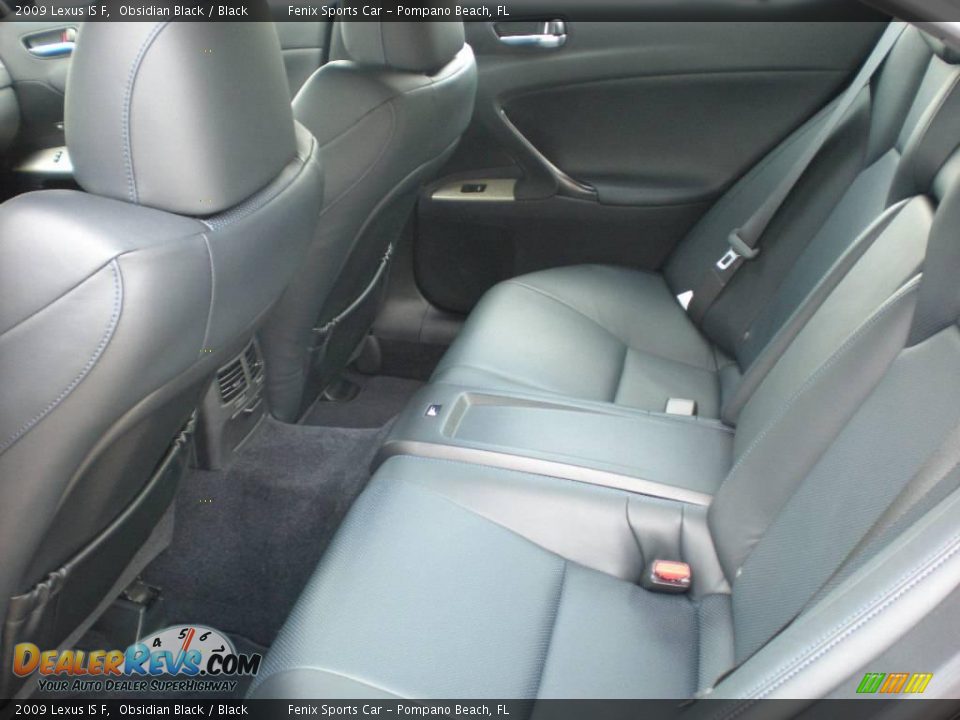 2009 Lexus IS F Obsidian Black / Black Photo #18