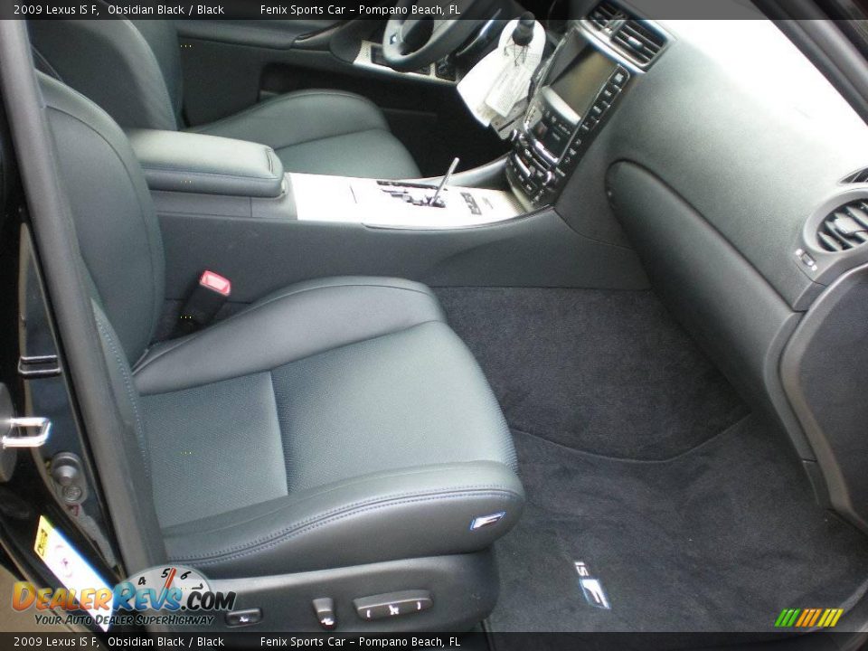 2009 Lexus IS F Obsidian Black / Black Photo #21