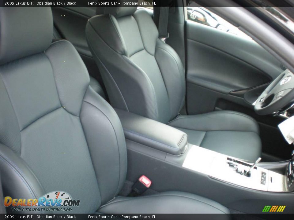 2009 Lexus IS F Obsidian Black / Black Photo #22