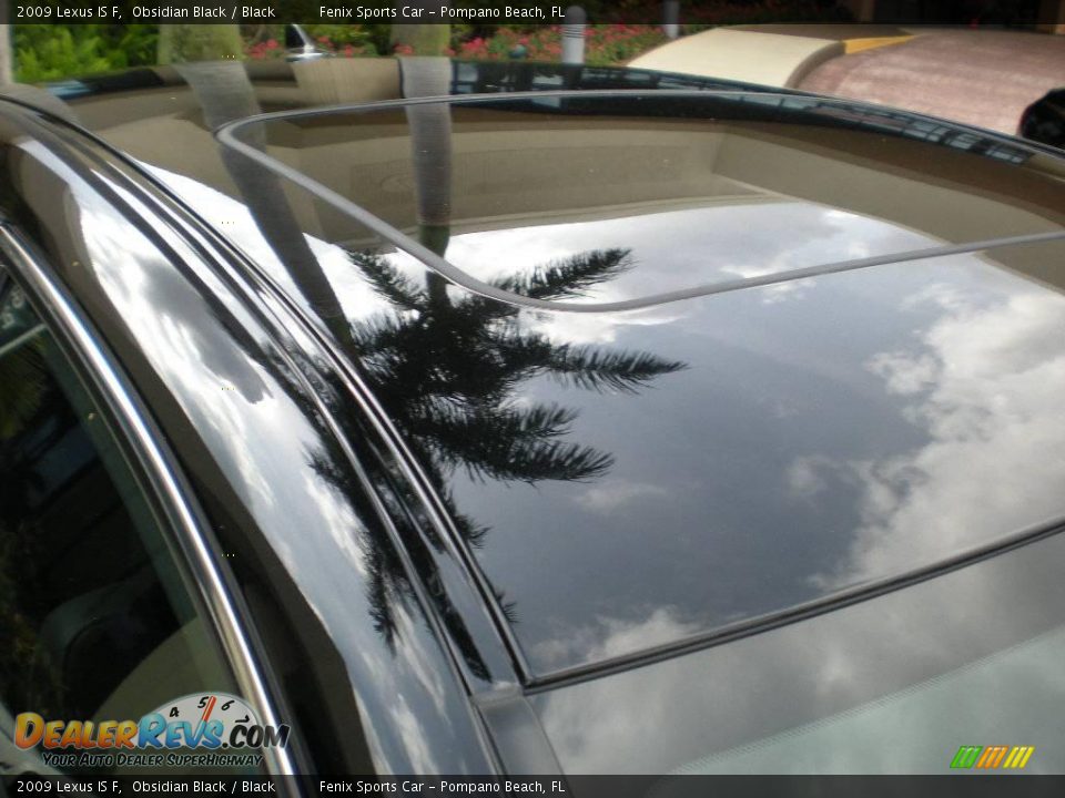 2009 Lexus IS F Obsidian Black / Black Photo #23