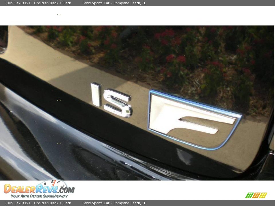 2009 Lexus IS F Obsidian Black / Black Photo #30