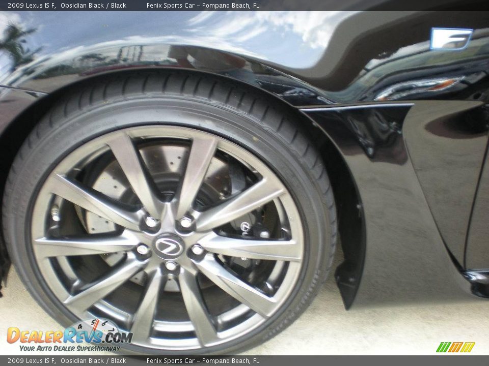 2009 Lexus IS F Obsidian Black / Black Photo #32