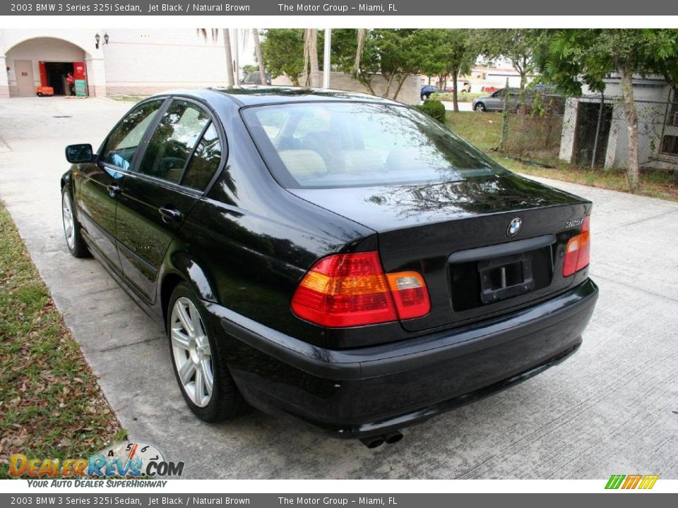 2003 BMW 3 Series 325i Sedan Jet Black / Natural Brown Photo #23