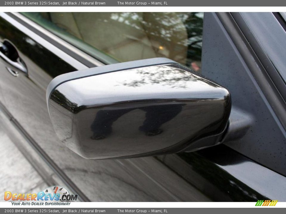 2003 BMW 3 Series 325i Sedan Jet Black / Natural Brown Photo #27