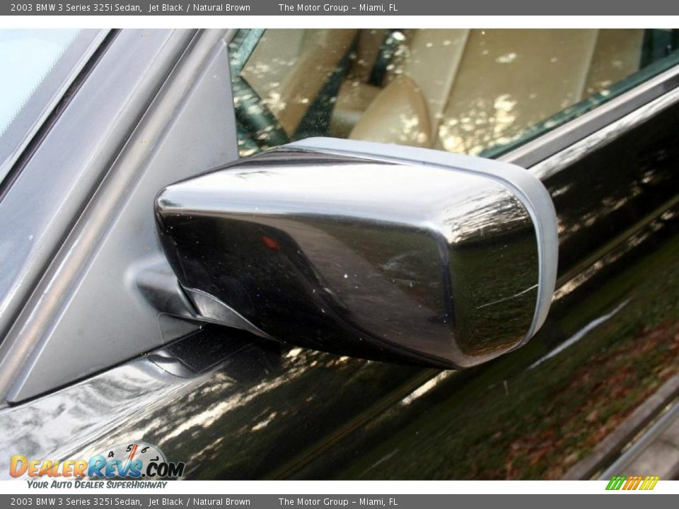 2003 BMW 3 Series 325i Sedan Jet Black / Natural Brown Photo #28