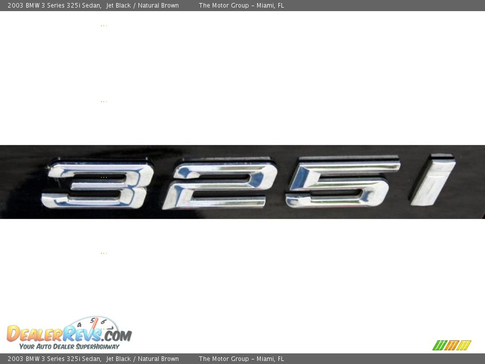 2003 BMW 3 Series 325i Sedan Jet Black / Natural Brown Photo #30