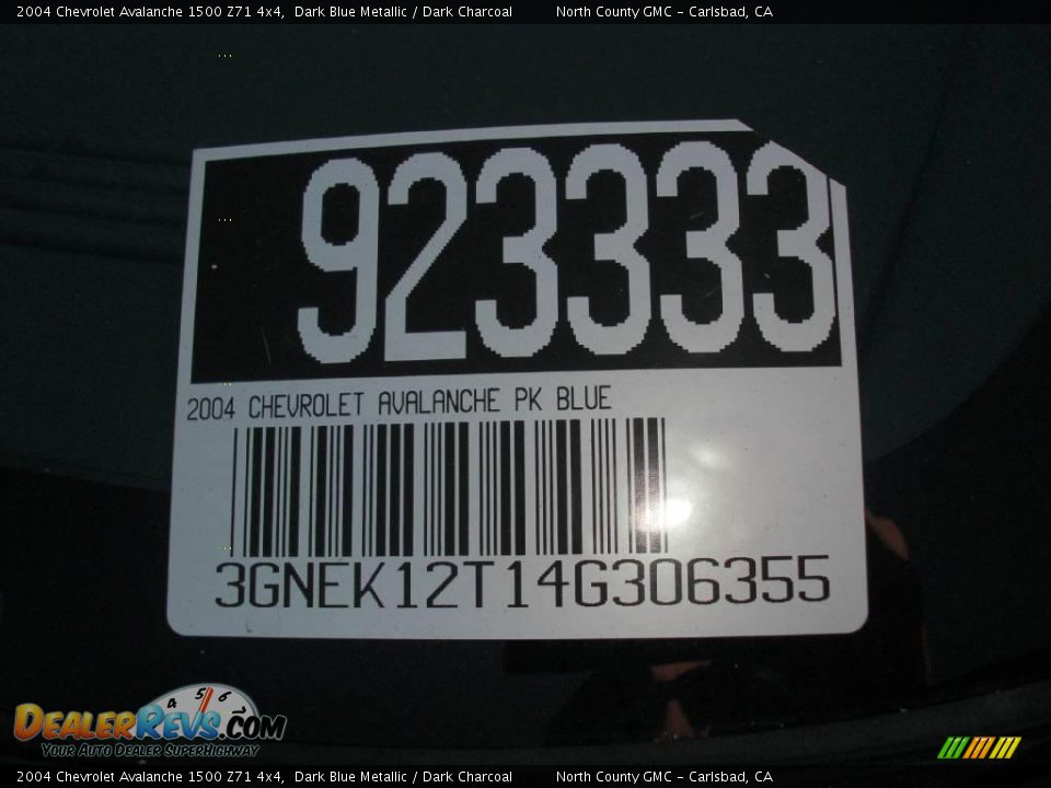 2004 Chevrolet Avalanche 1500 Z71 4x4 Dark Blue Metallic / Dark Charcoal Photo #6