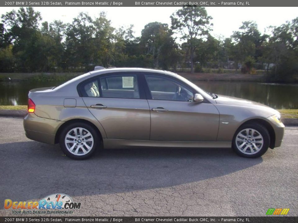2007 BMW 3 Series 328i Sedan Platinum Bronze Metallic / Beige Photo #1