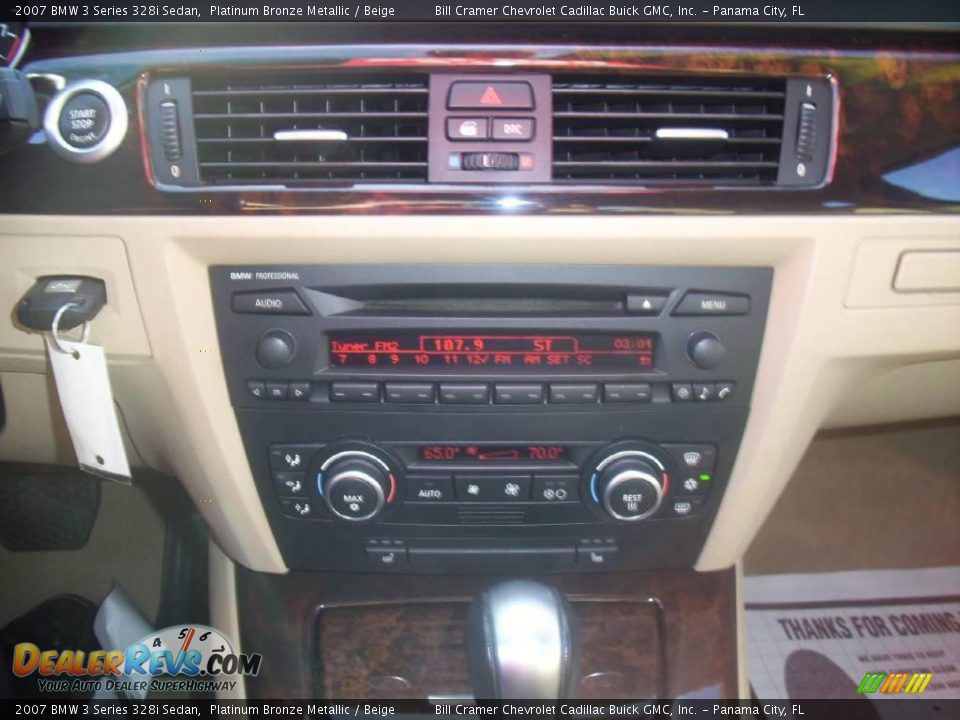 2007 BMW 3 Series 328i Sedan Platinum Bronze Metallic / Beige Photo #9