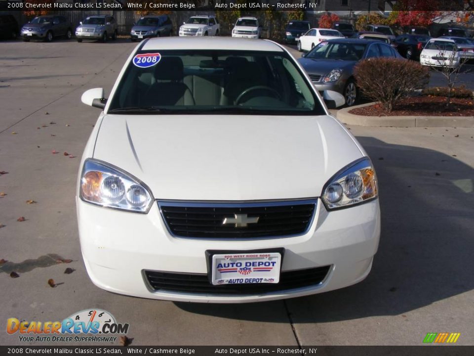 2008 Chevrolet Malibu Classic LS Sedan White / Cashmere Beige Photo #3